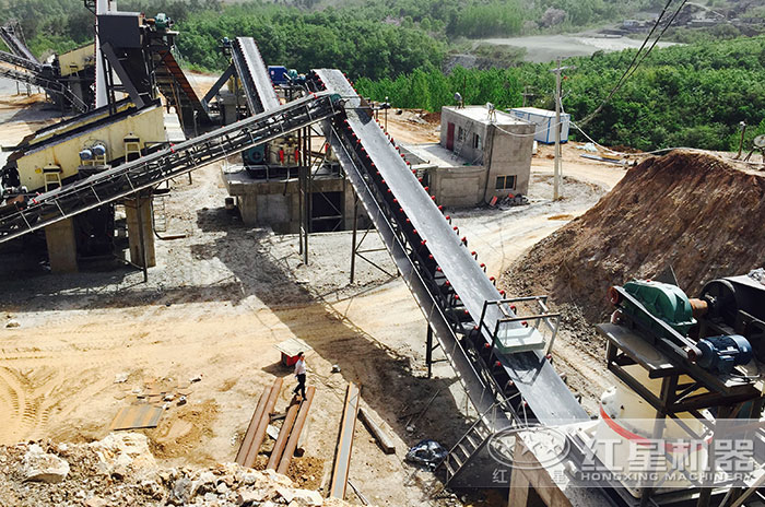 碎石厂生产加工现场 碎石厂生产加工现场