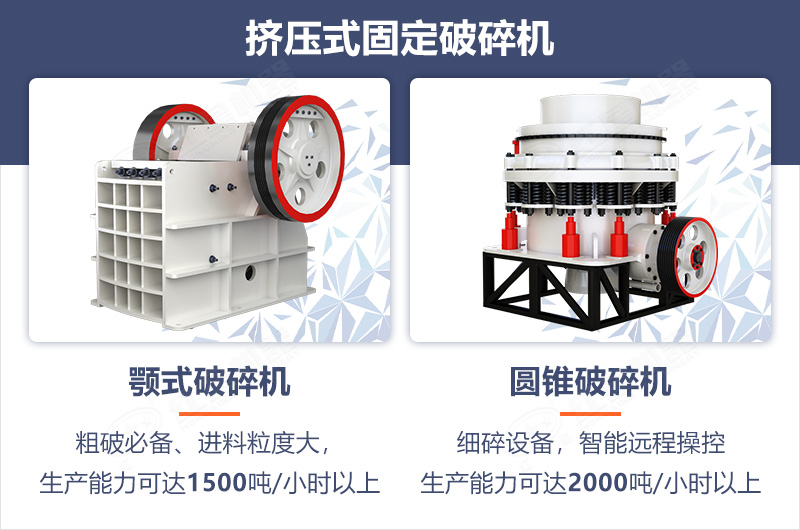 挤压式固定破碎机